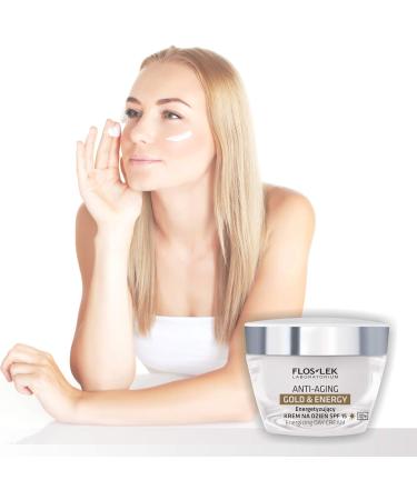 FLOSLEK Energizing Day Cream SPF 15 | 50 ml | Restores Elasticity & Brightens | Suitable for People with Wrinkly Mature Skin | Dermatologically Tested - Buy Online on GoSupps.com