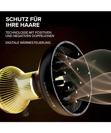 Bellissima Diffon Supreme - XL Hot Air Diffuser for Curly Hair | 12 Fingers Ceramic Technology Arganoil 2 Speeds 3 Temp Settings Ionizer - Buy Online on GoSupps.com
