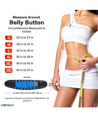 RiptGear Back Brace for Lower Back Pain Relief - Lumbar Support Belt for Men and Women - XXL Black - Buy Online on GoSupps.com