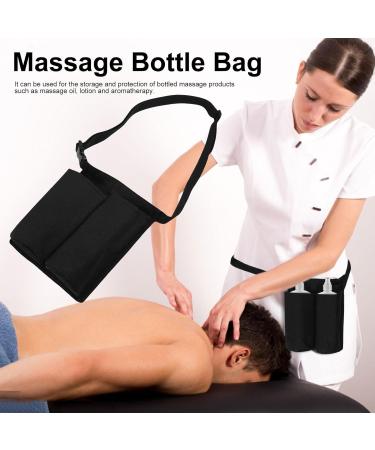 Best Bottle Holster Bag | 2 Pocket Waist Bag for Massage Oil & Lotion | Adjustable Strap for Therapists & Spa Professionals - Buy Online on GoSupps.com