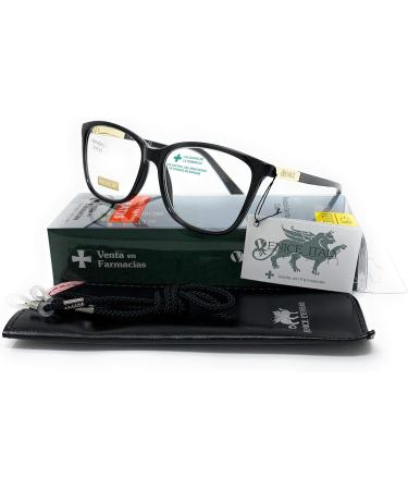 Opulize Met Grey Black Reading Glasses for Men & Women - Large Round Design with Spring Hinges | Comfortable & Stylish Eyewear - Buy Online on GoSupps.com