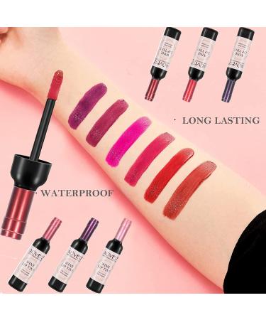 ZODENIS 5 Colors Wine Lip Tint Matte Lipstick Set - Long-lasting Wine Lipgloss Collection - Buy Online on GoSupps.com