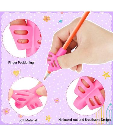Sannix 16-Piece Pencil Handles for Kids | Handwriting Grip Correction & Writing Aid | Perfect for Toddlers Preschool Students 2 Styles - Buy Online on GoSupps.com