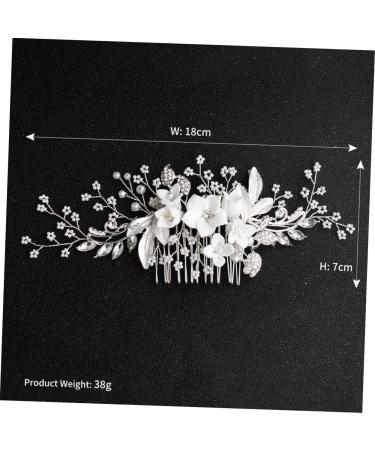 minkissy Crystal Hair Combs for Wedding Rhinestone Hair Combs Silver Pearl Rhinestone Hair Clips Rhinestone Hair Combs for Women Pearl Hair Combs for Wedding Bride Korean Headgear - Buy Online on GoSupps.com