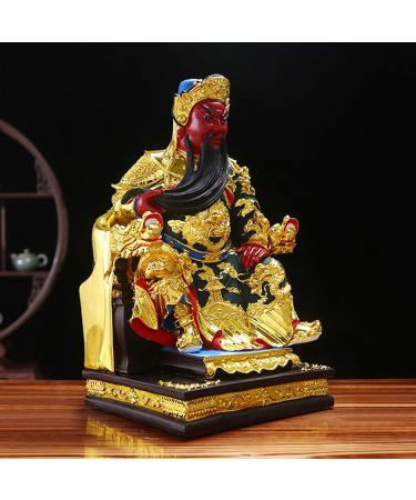 Buddha Statue/Buddha Figurines Guan Gong Guan Yu Buddha Statue Home Lucky Decoration Chinese Guan Yun Chang Resin Indoor Statue Fortune Protection Statue Collection Buddha Statue Decoration - Buy Online on GoSupps.com