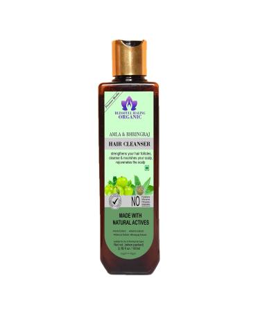 Blessfull Healing Organic Amla & BhringRaj Hair Cleanser | Shampoo 100 ML (Packing May Vary) 100 ml (Pack of 1)