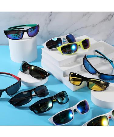 Polarized Sports Sunglasses - 18 Pairs for Men, Women, Youth - Flexible Frame for Running, Driving, Cycling - Assorted Colors - Buy Online on GoSupps.com