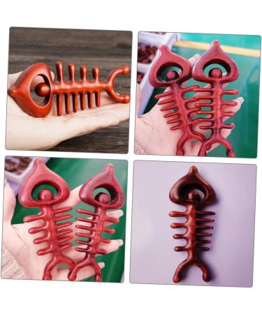 Frcolor Fishbath Wooden Massage Comb | Jade Scratching Ridge & Handheld Massager for Deep Relief | Buy Reliable Rosewood Tools Online - Buy Online on GoSupps.com