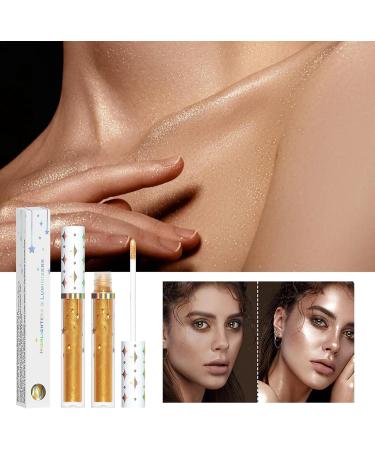Liquid Highlighter - Highlight Beauty Wand Lasting Natural Glow Enhancer Waterproof Illuminator Highlighter Skin Tint for Body 02# 1 count (Pack of 1) - Buy Online on GoSupps.com