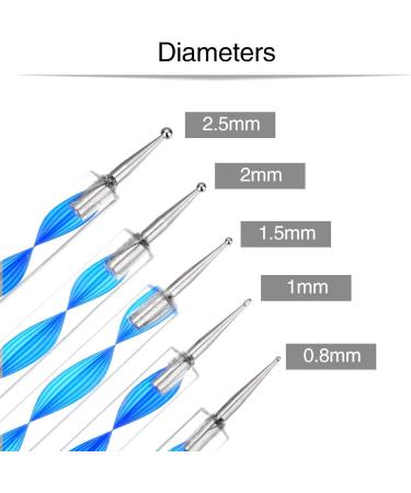 14 Pieces Dotting Tools Painting Brushes Set Nail Art Dotting Tool for Rock Painting Embossing Art Pottery Craft - Buy Online on GoSupps.com