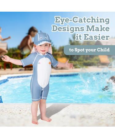 Juicy Bumbles Baby Swimsuit - One Piece Toddler Swimming Costume - Short Sleeve Boys and Girls Swimwear (3-4 Years) - Buy Online on GoSupps.com