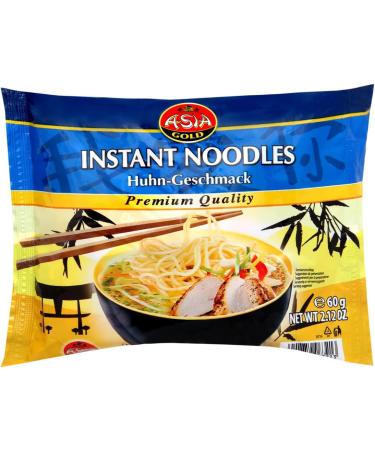Gunz Asia Gold Instant noodles chicken 60 x 60 g Chinese noodles Asian noodles Asian noodles instant ramen Chinese noodles plus chopsticks 60 g 60er Pack - Buy Online on GoSupps.com