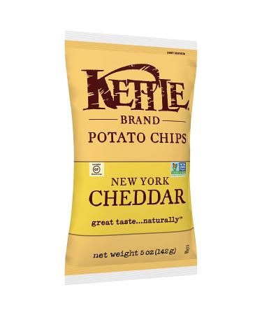 Kettle Foods New York Cheddar Potato Chips 5 oz - Gourmet Snack - Buy Online on GoSupps.com