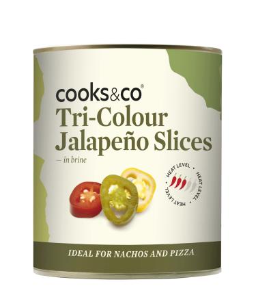 Cooks & Co Tri-Colour Jalapeno Slices 793g