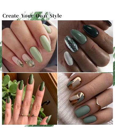Aokitec 8 Colors Dip Powder Kit - French Manicure Collection for Salon-Quality Nail Art at Home - Odor-Free, Long-Lasting Formula | No Lamp Needed - Dawn Forest - Buy Online on GoSupps.com