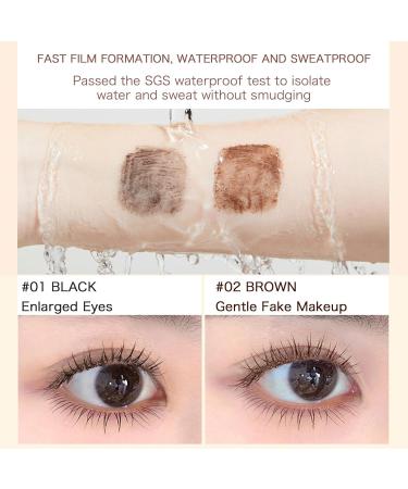 Amewix Mascara Judy Doll Mascara Judy Doll Iron Wand Mascara 3D Curling Eyelash Iron Mascara with Eyelash Curler High Elastic Brush Long-Lasting Nourishing Formula (Black) - Buy Online on GoSupps.com