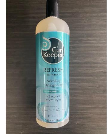 Curl Keeper Refresh Hair Styling Spray - Lightweight Water-Based Anti-Frizz Spray with Hold for Wavy & Curly Styles in Humidity & All Weather Conditions 33.8 Fl Oz 33.8 Fl Oz (Pack of 1) - Buy Online on GoSupps.com