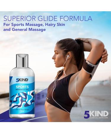 Premium 5Kind Massage Oils 250ml for Muscle Pain Relief and Deep Tissue Therapy - Buy Online on GoSupps.com