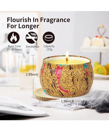 Buy Ttrwin 4er Fragrance Candle Gift Set - Lemon Lavender Cowardly Rose | Natural Soy Wax | 100% Eco-Friendly | 30 Hours Burn Time | Perfect Gifts for Mother Grandmother Woman Friend | International Shipping - Buy Online on GoSupps.com