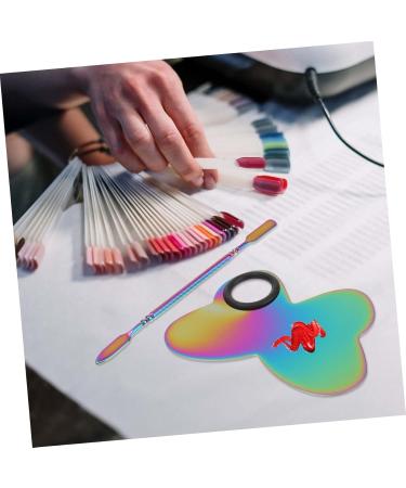 Mikikit Palette Pour Nail Art En Acier Inoxydable 16 Cm Outils De M lange Couleurs Professionnel Accessoires Manucure Usage Salon Et Maison - Buy Online on GoSupps.com