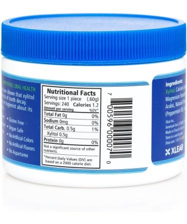 Spry Pastilles la Menthe Poivr e au Xylitol Sans Sucre Favorisent la Sant Buccale Stimulent la Salivation Contre la Mauvaise Haleine Sans OGM Sans Gluten 240 Count (Pack of 1) - Buy Online on GoSupps.com