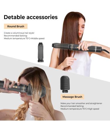 Buy 7-in-1 Air Styler & Hair Dryer Brush Set - 11000 RPM Ionic Hair Dryer for Curls & Straightening | International Shipping - Buy Online on GoSupps.com
