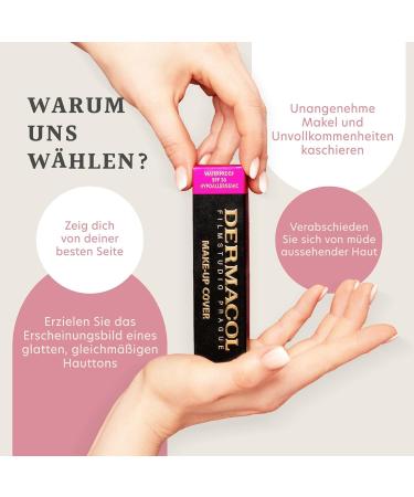 Dermacol Full Coverage Foundation - Waterproof Matte Makeup with SPF 30 for Oily Skin & Acne Long-Lasting 30g - Color 223 - Buy Online on GoSupps.com