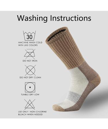 ONKE Merino Wool Cushion Crew Socks for Men | Moisture Wicking, Thermal Warm | Outdoor Hike, Work Boot | Camel, Size 10-13 - Buy Online on GoSupps.com
