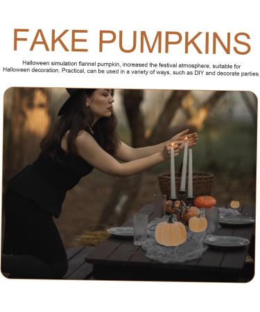 PRETYZOOM 10 Pcs Flannel Foam Pumpkin Fall Decorations for Home Pumpkin Simulation Mini Pumpkin Small Pumpkins Pumpkin Decor Decorative Pumpkins Halloween Pumpkins Bracelets Bulk Ornaments As Shownx4pcs 14X12.5X12.5CMx4pcs - Buy Online on GoSupps.com