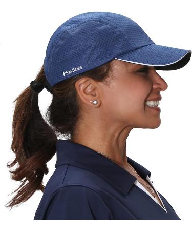 TrailHeads Women's Race Day Running Cap - Navy, One Size | Performance Hat - Buy Online on GoSupps.com