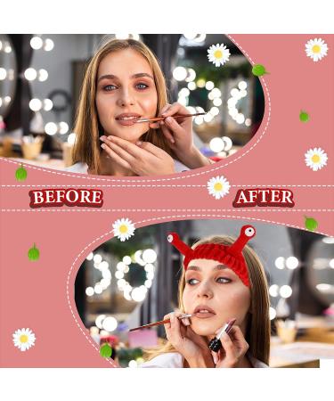 Molain Cartoon Coral Fleece Headband | Cute Elastic Hair Band for Women - Perfect for Makeup & Face Washing - Red - Buy Online on GoSupps.com