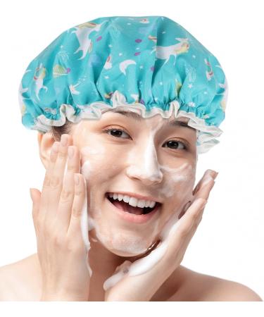 Reusable Waterproof Shower Hood for Women - 2 Pack Elastic Bathroom Caps for Salon Spa Travel & Hotel Use - Buy Online on GoSupps.com