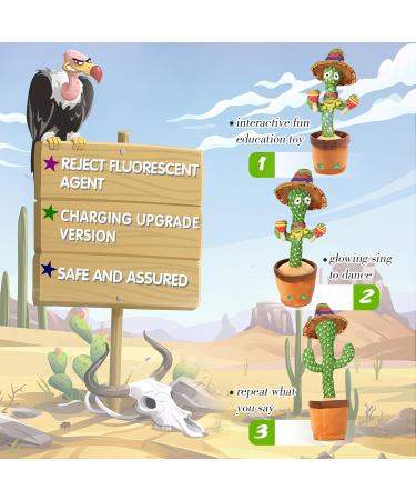 Ariel GXR Dancing Cactus Plush Toy - Interactive Singing and Talking Cactus - Fun Home Decoration for Kids - Sand Hammer Design - Buy Online on GoSupps.com