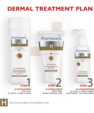 Pharmaceris H Stimupurin Hair Growth Shampoo | Biotin & Caffeine for Men & Women | Hair Loss Treatment & Strengthening - 250ml - Buy Online on GoSupps.com