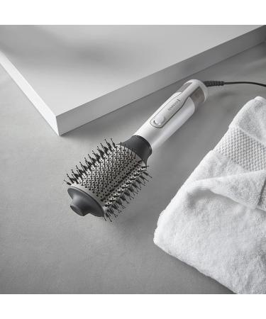 Remington Hydraluxe 2-in-1 Warm Air Brush & Hair Dryer - 1200W Moisture-Saving Ceramic 3 Heat/2 Blower Settings - Buy Online on GoSupps.com