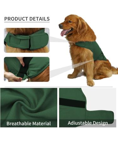 Buy KittyStar Breathable Dog Shirt for Thunderstorm Anxiety - Calming Vest Jacket Size L Green | Anxiety Relief for Pets - Buy Online on GoSupps.com