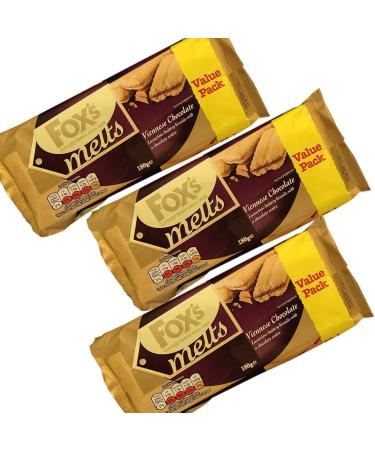  Several Foxs Viennese | Fox's Viennese Chocolate Melts 180 g | Foxes Melts Viennais | Favourite Biscuits Lot de 3 paquets - Buy Online on GoSupps.com