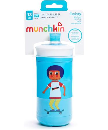 Munchkin Twisty Mix & Match Character Sippy Cup 9 Oz - Blue Characters - Buy Online on GoSupps.com
