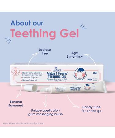 Ashton & Parsons Teething Gel - 10ml - For 3 Months+ Infants - Relieves Common Teething Symptoms - Buy Online on GoSupps.com