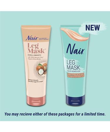 Nair Shea Butter Leg Mask - 8 Ounce | Even & Smooth Hair Remover and Beauty Treatment - Buy Online on GoSupps.com