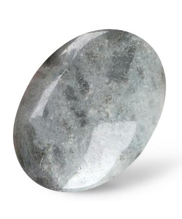 MAIBAOTA 2.4" Moonstone Healing Crystal Gemstones Pocket Polished Gifts Oval Shape Reiki Spiritual Energy Nature Crystals for Women Men Relief Balancing Stress Divination Meditation