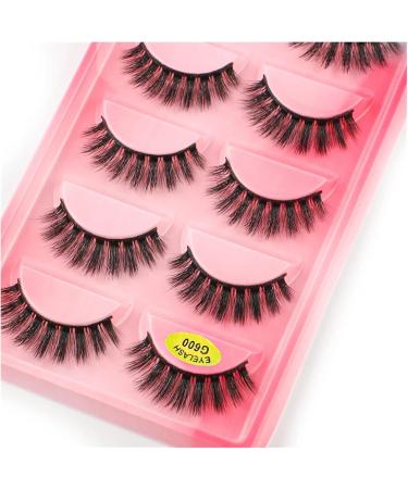 UAMOU Lashes 10/20/50/100 Boxes Mink Eyelashes 5 Pairs Natural False Eyelashes Thick Fluffy Faux Cils Lashes In Bulk G6 Cheerfully (Color : G610CS Size : 20 boxes) - Buy Online on GoSupps.com