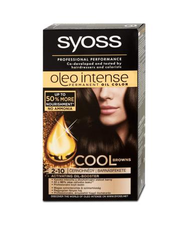 Syoss Oleo Intense Hair Color Dye 100 Pure Oils 0 Ammonia 210 Black Brown