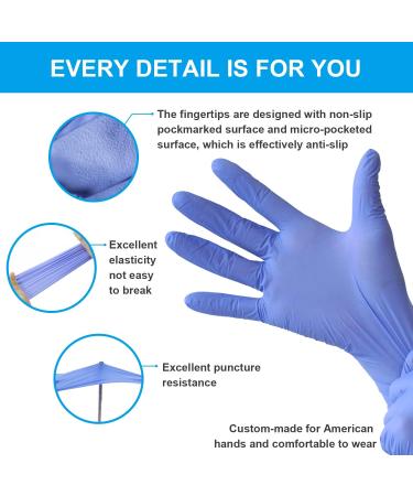 FINITEX Purple Nitrile Disposable Medical Exam Gloves 3.2 mil Latex-Free - Medium - Buy Online on GoSupps.com