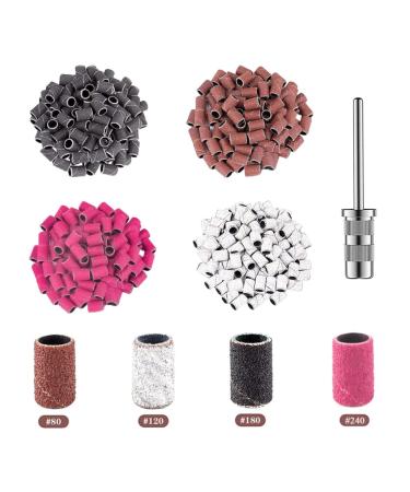 Luckaide grinding sleeve nail cutter 201 pieces nail miller attachments grinding cap nail miller 80/120/140grit nail miller grinding sleeve bits for nail cutter for manicure pedicure nail care - Buy Online on GoSupps.com