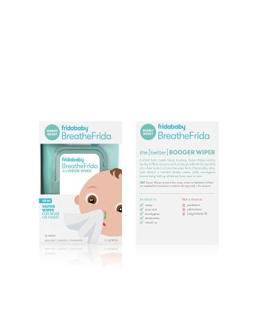BreatheFrida Vapor Wipes by Frida Baby - 30 ct (Pack of 1) | Nose & Chest Relief - Buy Online on GoSupps.com