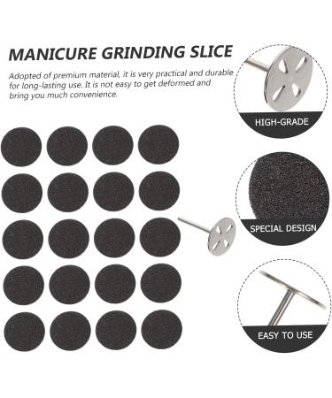 Beavorty 2 Sets Nail Polishing Sheets Sandpaper Disk Replaceable Sandpaper Discs Manicure Sandpaper disc Metal bit disc Mini Accessories Pedicure Sanding Disc Exfoliating Stone Suite - Buy Online on GoSupps.com