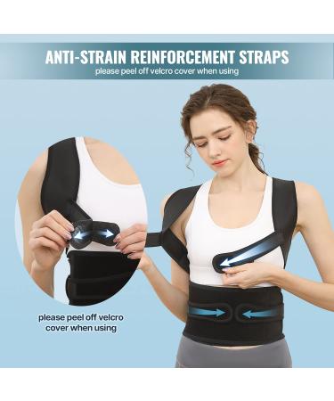 Fit Geno Back Brace for Women and Men - Adjustable & Breathable Posture Corrector for Instant Pain Relief - Large/X-Large - Buy Online on GoSupps.com