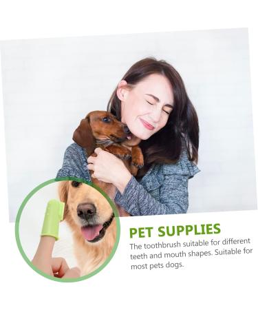ORFOFE 1 Set Pet Toothbrush Kitten Toothbrushes Dog Toothbrush for Small Dogs Dog Toothpaste Pets Pp Green - Buy Online on GoSupps.com