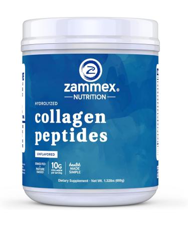 Premium Collagen Peptides Powder | Unflavored Hydrolyzed Protein Types I & III | Supports Hair, Skin, Nails & Joints | Grass Fed, Non-GMO, Gluten-Free | Paleo & Keto Friendly | Easy to Mix | 60 Servings, 1.32 Pound (Pack of 1) - Black - Buy Online on GoSupps.com